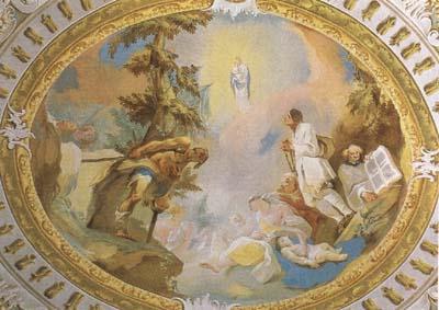 MAULBERTSCH, Franz Anton Adoration of the Virgin (mk08) France oil painting art